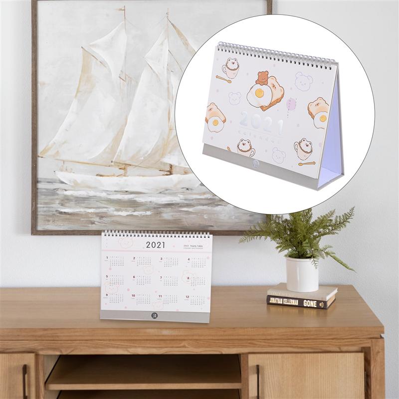 1 Pc Notepad Type Kalender Kalender Schema Kalender Voor Thuis Beer Leuke Kalender Kalender