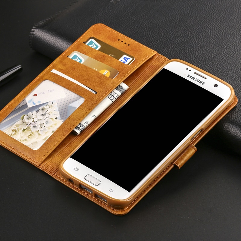 S7 Case For Samsung S7 Edge Case Leather Luxury Phone Case On Samsung Galaxy S7 Case Flip Magnetic Wallet Cover With Card Holder