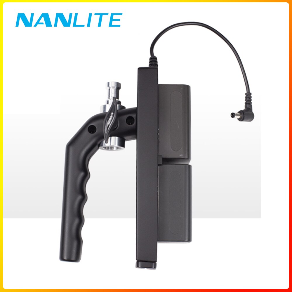 Nanlite BH-FZ60 Batterij Houder Grip Werkt Met NP-F970 F750 F550 Batterij Voor Forza60 60B