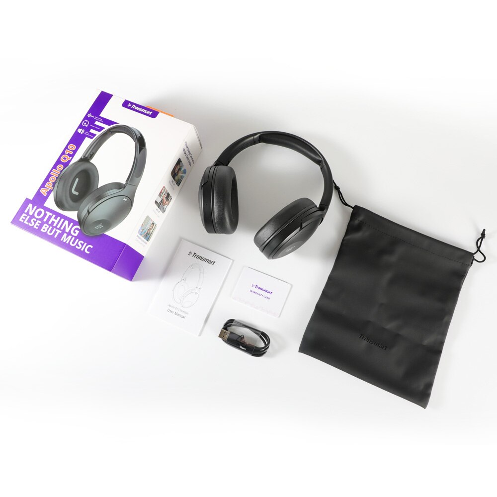 Tronsmart Apollo Q10 Active Noise Cancelling Headphones Bluetooth 5.0 Headset Wireless with100-hour Playtime, Touch/App Control: Default Title