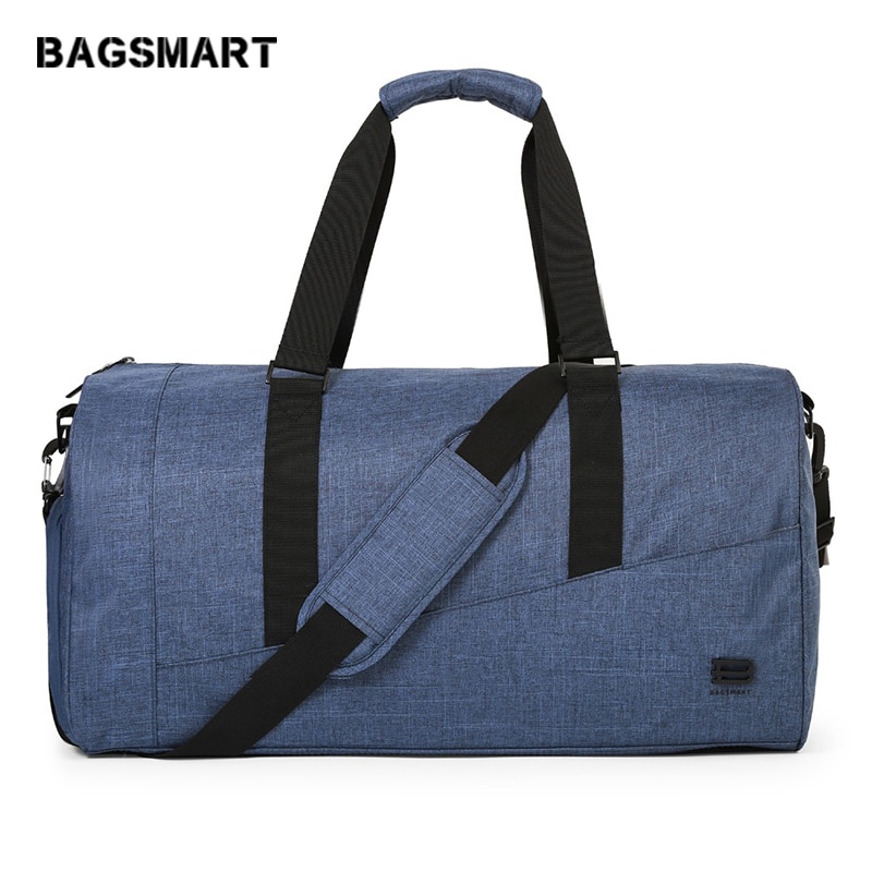 BAGSMART Large Capacity Travel Bag Nylon Carry on Luggage Bag Travel Duffle with Shoe Pocket Travel Luggage Weekend Bag