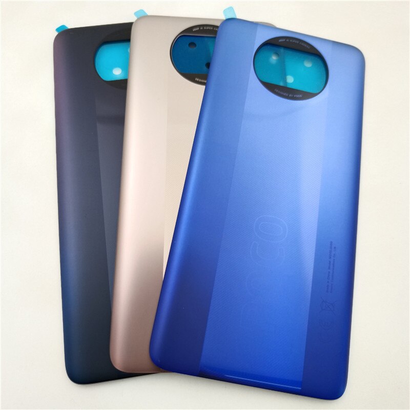 Orginal Voor Xiaomi Poco X3 Pro M2102J20SG Batterij Cover Back Panel Rear Behuizing Reparatie Onderdelen Voor Xiaomi X3Pro Terug Behuizing