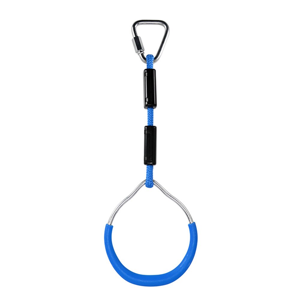 Playgrounds Parque Infantil Hanging Rings Ninja Climbing Kids Children Swing Rings Outdoor Mountain Climbing Gymnastic Ring #4: Blue