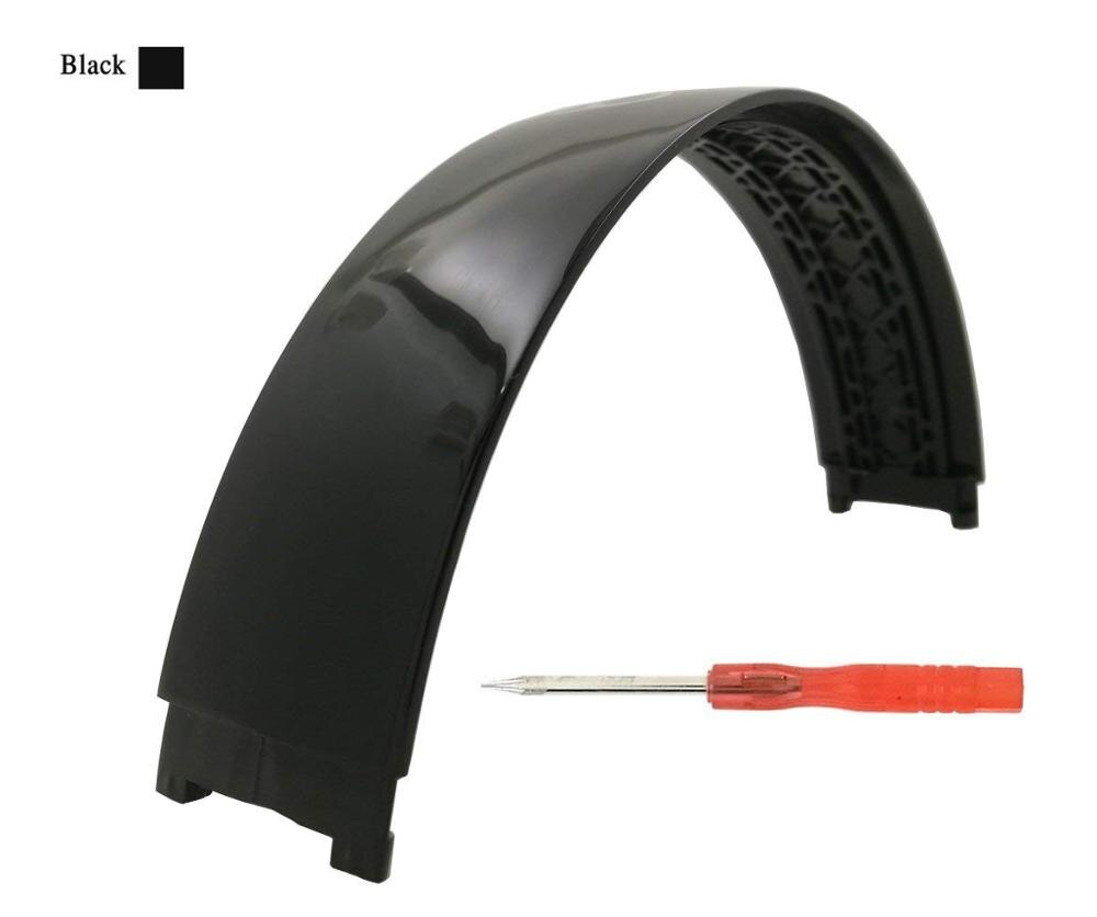 Vervangende onderdelen voor de bovenste hoofdband en het kussen voor beats studio 2, studio 2.0, bedrade/draadloze hoofdtelefoons.: Helder zwart