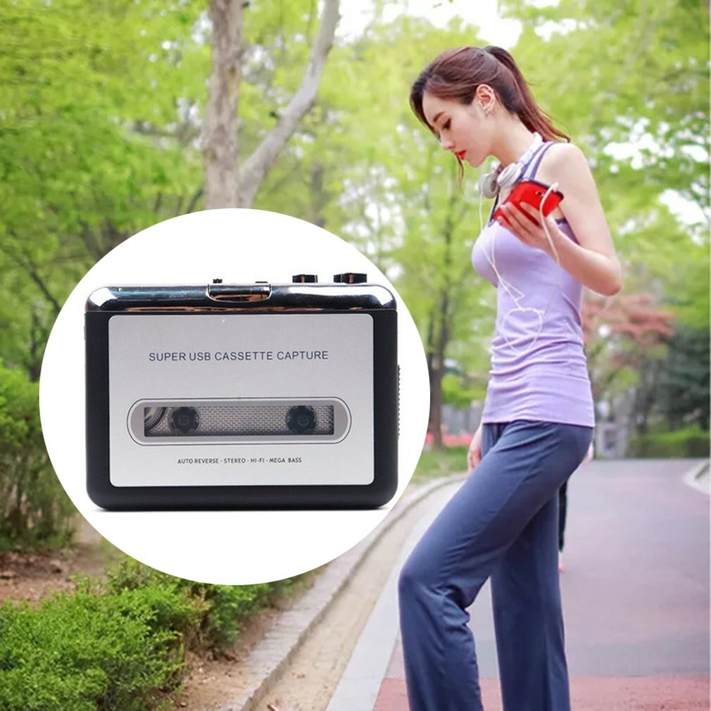 Lightweight Portable Usb Cassette Drive Tape to Mp3 Tape Drive Nostalgic Retro Essential