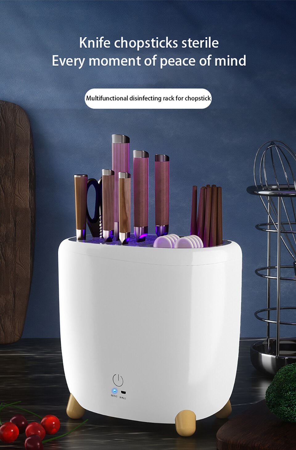 UV Sterilizer Disinfection Chopsticks Storage Box ... – Grandado