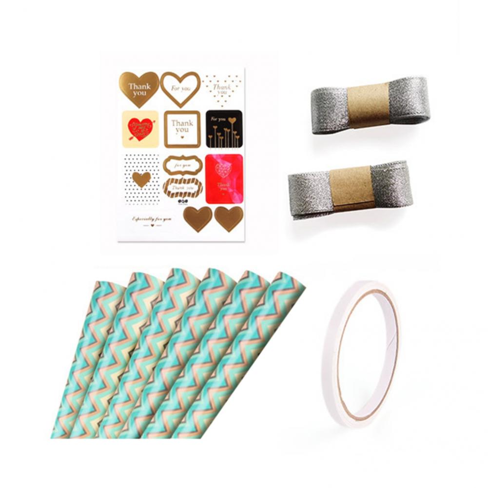 1 Set Wrapping Paper Practical Candy Wrapping Paper Eco-Friendly Lovely Dot Pattern Packaging Sets For Birthdays Party