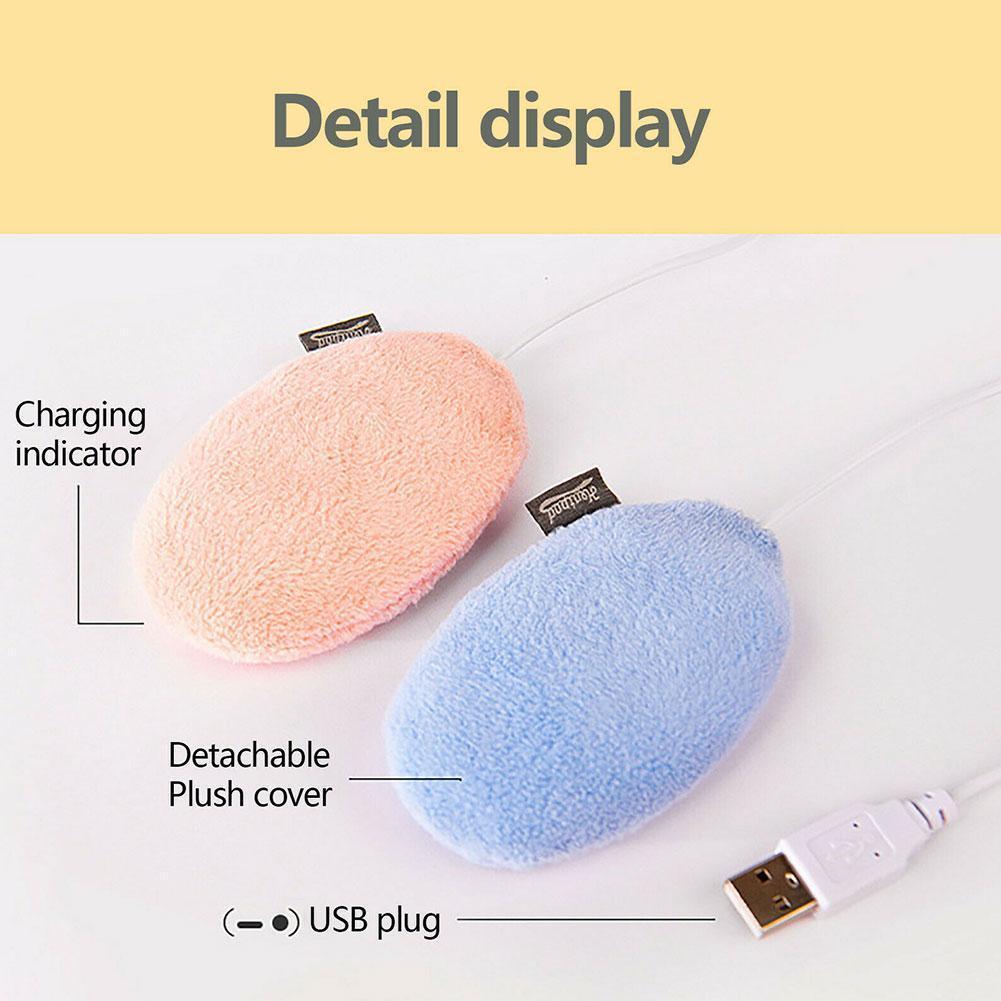 Hand Warmers USB Plug And Play Electric Heat Hands Warmer With Plush Cover Mini Hand Warmer Electric Warmer