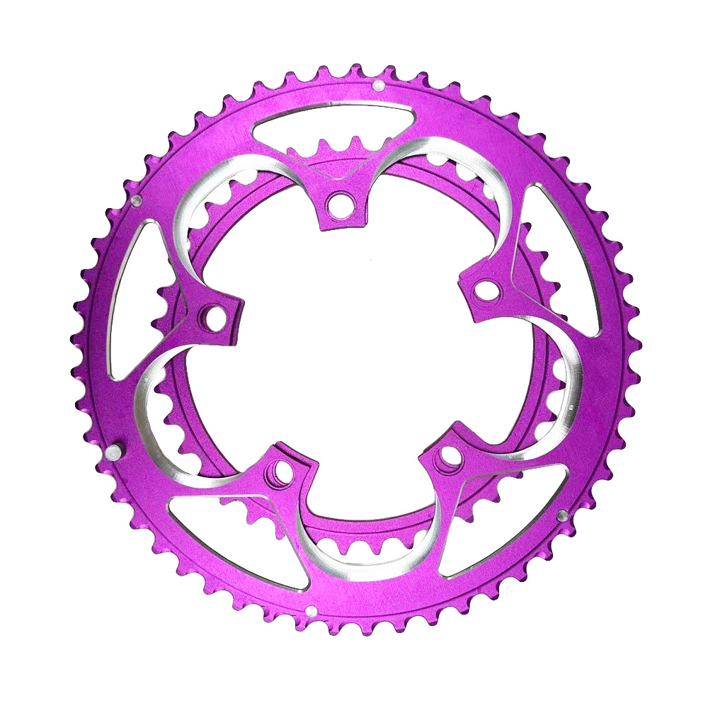 110BCD 50T 34T Ster voor SRAM FSA Kettingblad Road Fiets Kettingwiel 110mm Kroon Dubbel Kettingblad 9/10/11/12 S Tandwiel Fietsonderdelen: Paars