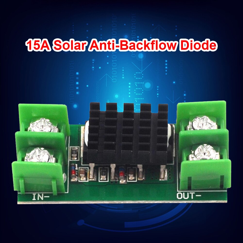 Panel Solar paralelo para riego, placa de carga con batería de diodo, Ideal para riego antiinverso, 15A, 5-60V