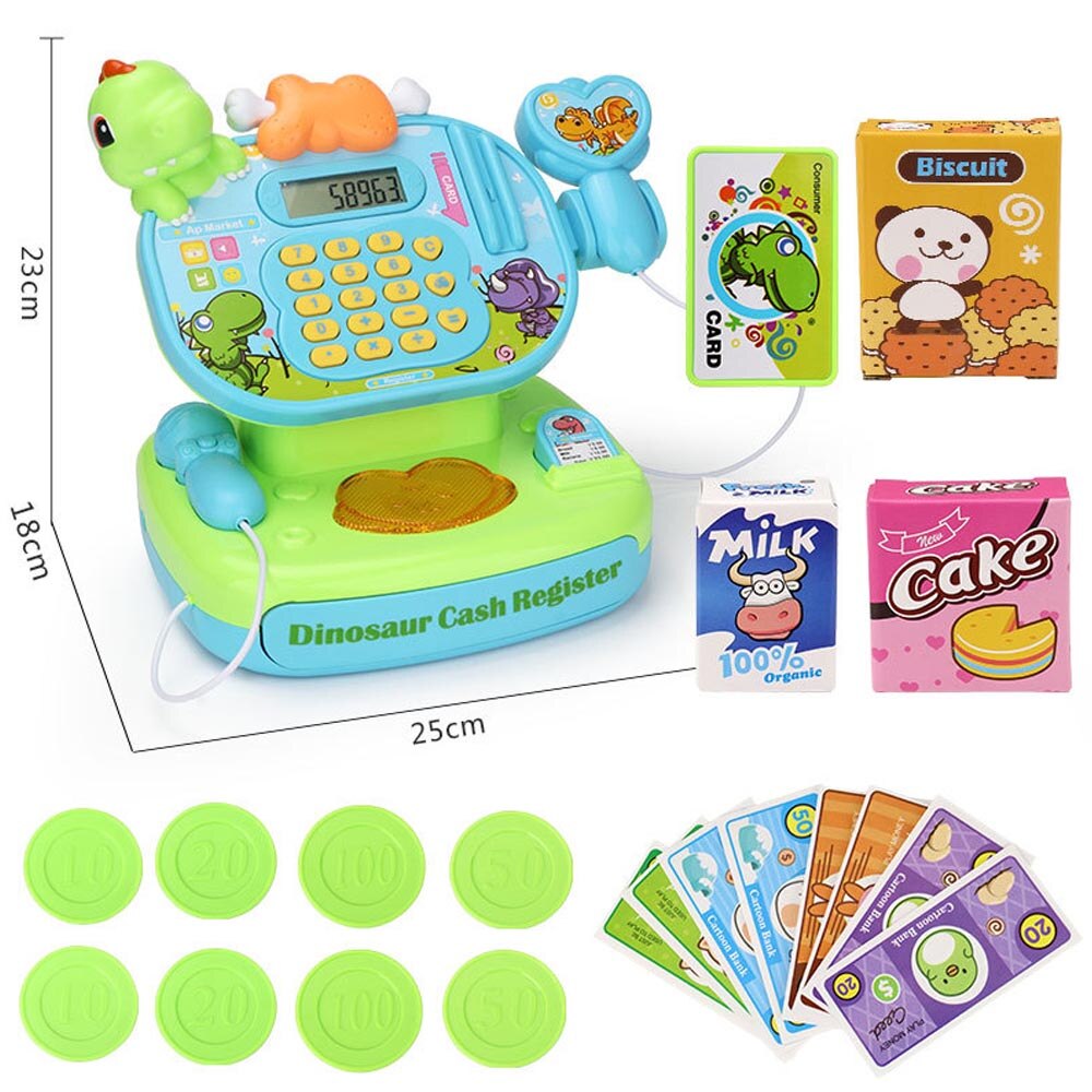 Multi-funktion Karikatur supermarkt Also tun, spielen freundlicher Mini rolle spielen kassierer einstellen mädchen früHenne bildung pädagogisches spielzeug: 3