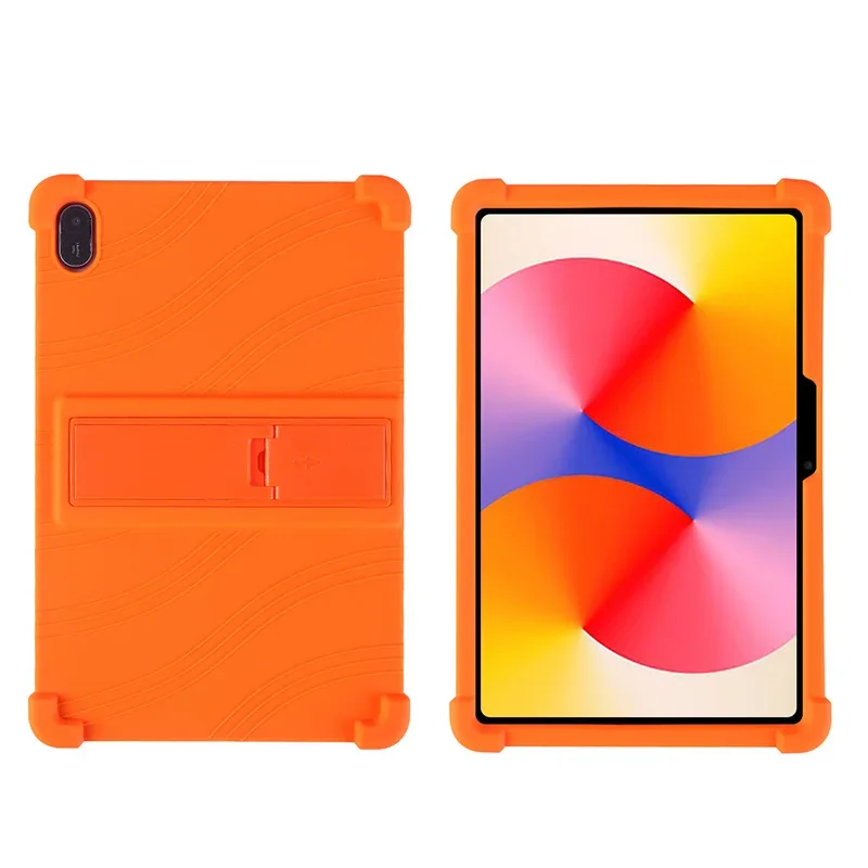 Deksel til huawei matepad  se 11 -tommers nettbrett, støtsikkert silikonstativ: Oransje