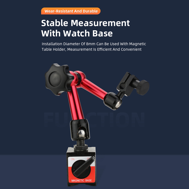 Dial Indicator Gauges Micrometer Dial Gauge Dial Indicator Magnetic Holder Clock Indicator Magnetic Stand Measuring Instruments