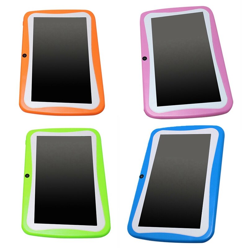 7 Inch Kids Tablet Android Dual Camera Wifi Onderwijs Game Voor Jongens Meisjes, Blue Eu Plug