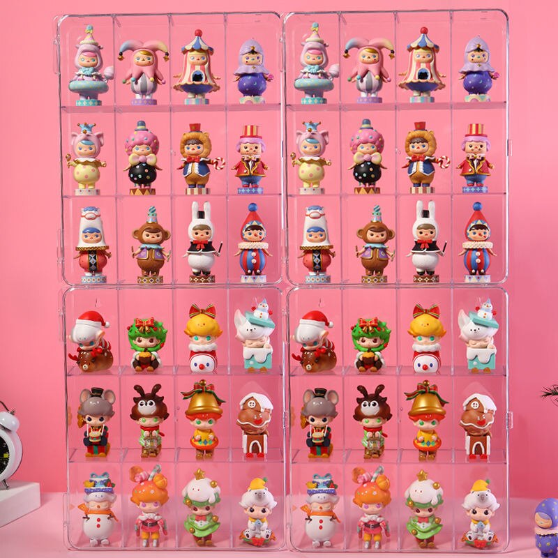 Blind Box Storage Display Stand Large Capacity Full Transparent Large Hand Office Cabinet Acrylic Bubble Doll Storage Box