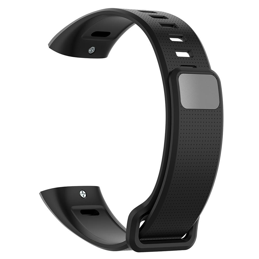 Voor Huawei Band 2 Pro Band Replcament Siliconen Horloge Band Strap Riem Voor Huawei Band 2/Band 2 Pro/ERS-B19/ERS-B29 Smart Horloge: Black