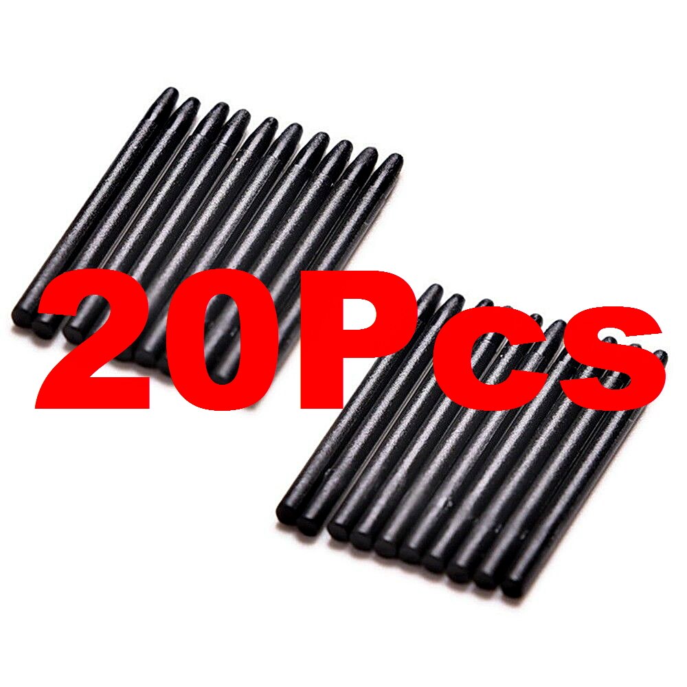REPUESTO BAAQII 20 piezas por lote, Punta Universal estándar de pluma para Wacom Bamboo Fun Graphire Intuos 3 4 CTE MTE CTL CTH negro: Default Title