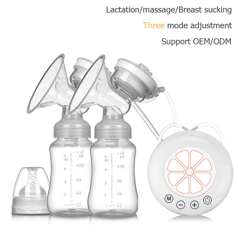 Electric Breast Pump Pumps Puller Suckers Sucker Tire Lait Mothers' Milk Feeding Accessories Humalastor For Office Lady: White