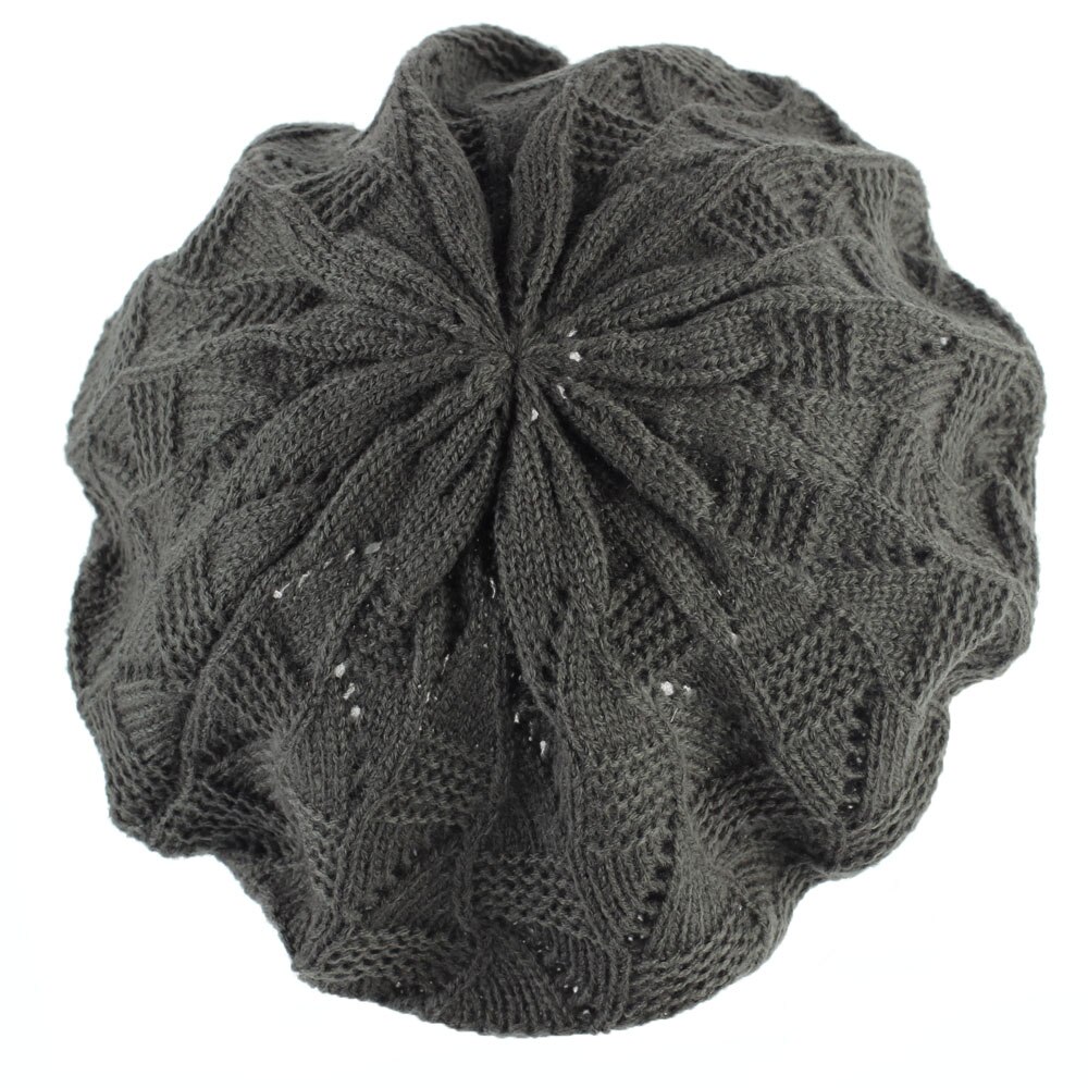 Women's Berets Autumn Knitted Acrylic Beret Hat for Female Womans French Artist Red Berets boinas para mujer GS113C