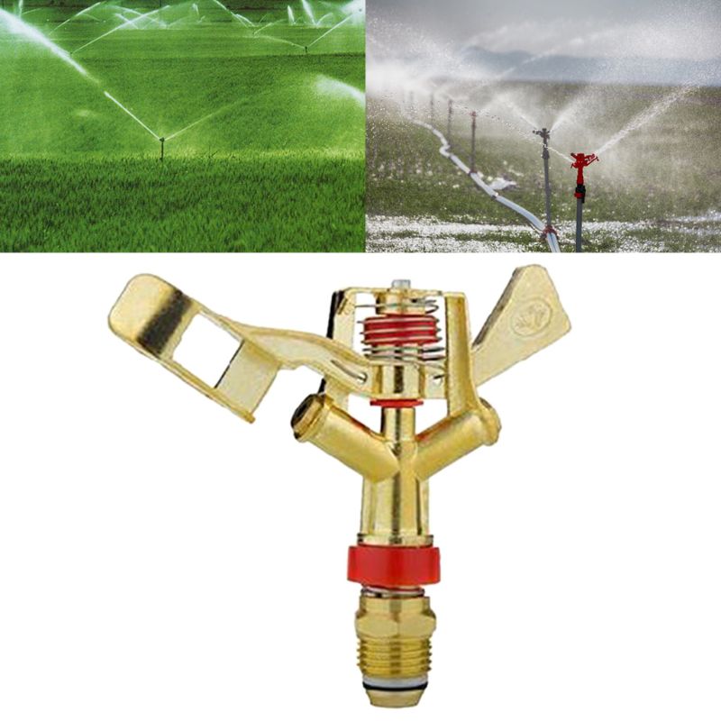 360 ° Roterende Watering Sprinkler 3/4 ''Farm Irrigatie Tuin Sproeier Rocker 6XDD