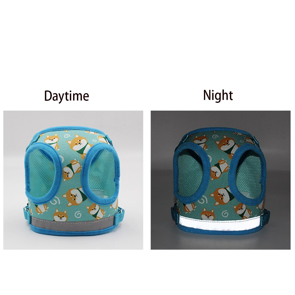 Reflective Pet Harness Leash Dog Vest Harness Adjustable Pet Chest Strap Walking Dog Harness Collar Pet Clothes