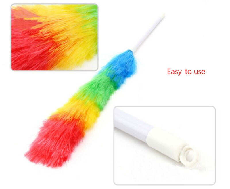 Magic Anti Static Feather Duster Household Handle Cleaning Product Tool USSTOCK