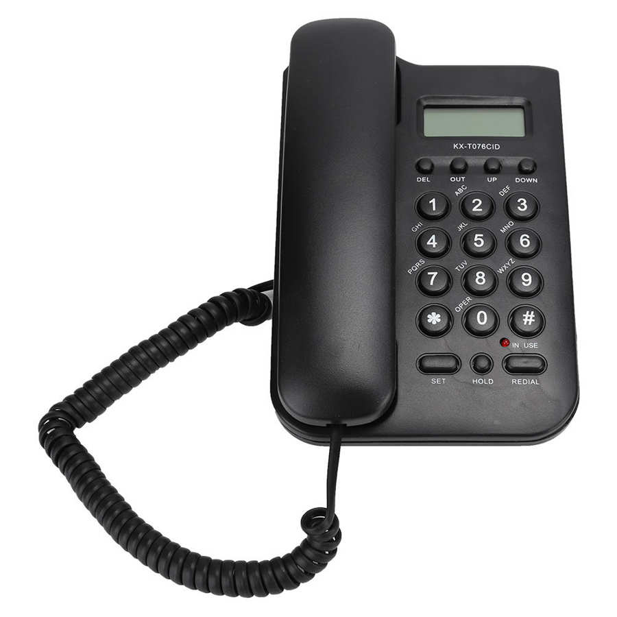 Mini Telephone KX-T076 Wired English Landline Home Office Telephone (UK Telephone Line with Random Color) home phone Telephone