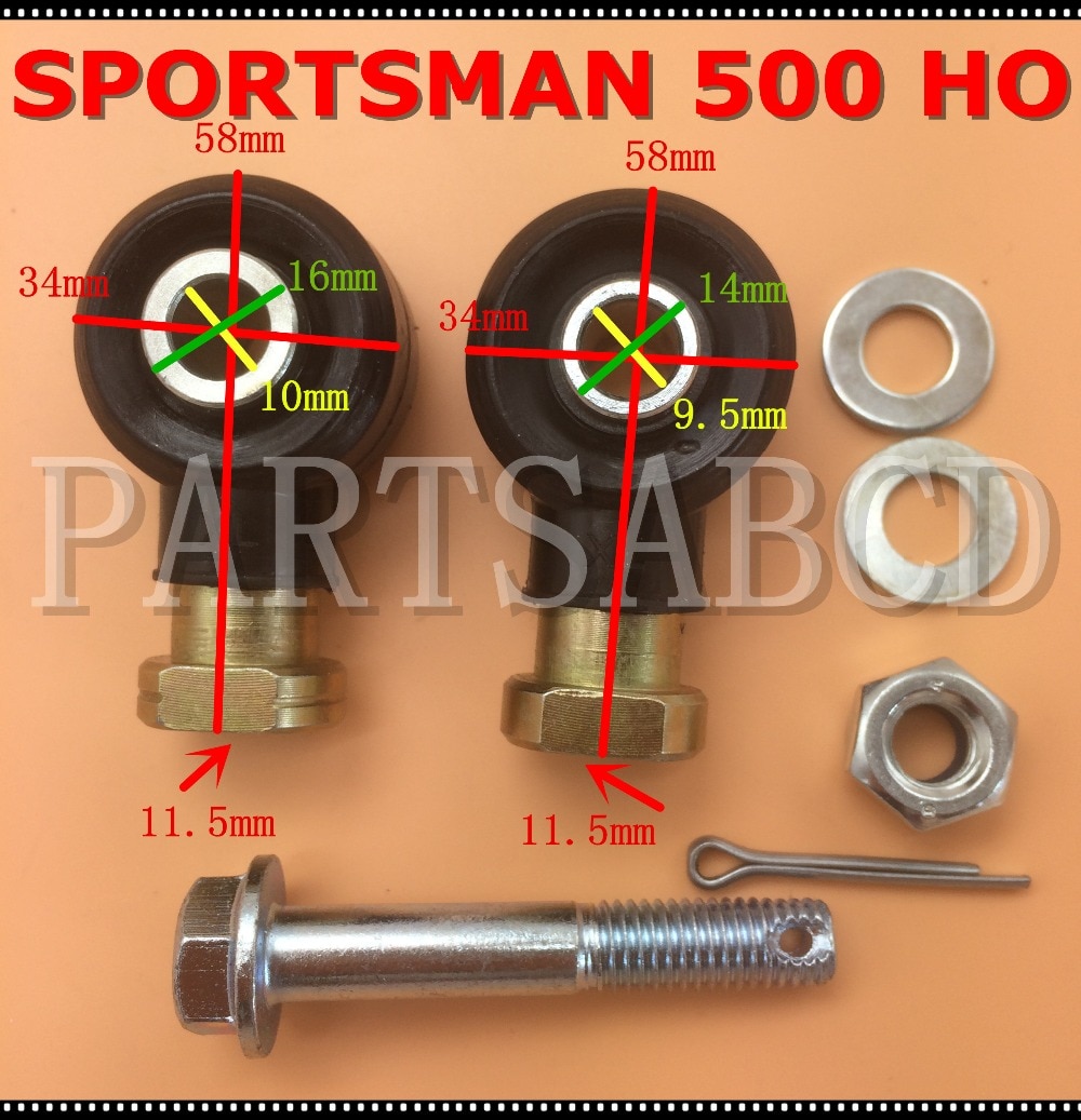 Stuurkogelset voor polaris sportsman 500 4 x 4 6 x 6 efi ho  x2 1998