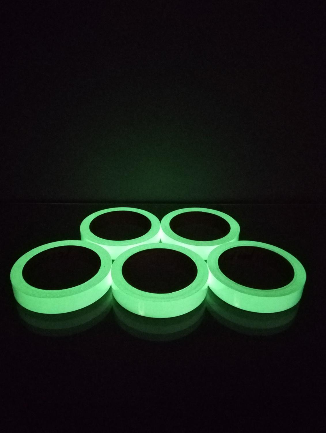1 Roll Luminous Tape Self Adhesive PET Warning Tape Night Vision Glow In Dark Night Vision Fluorescent Emergency Wall Sticker