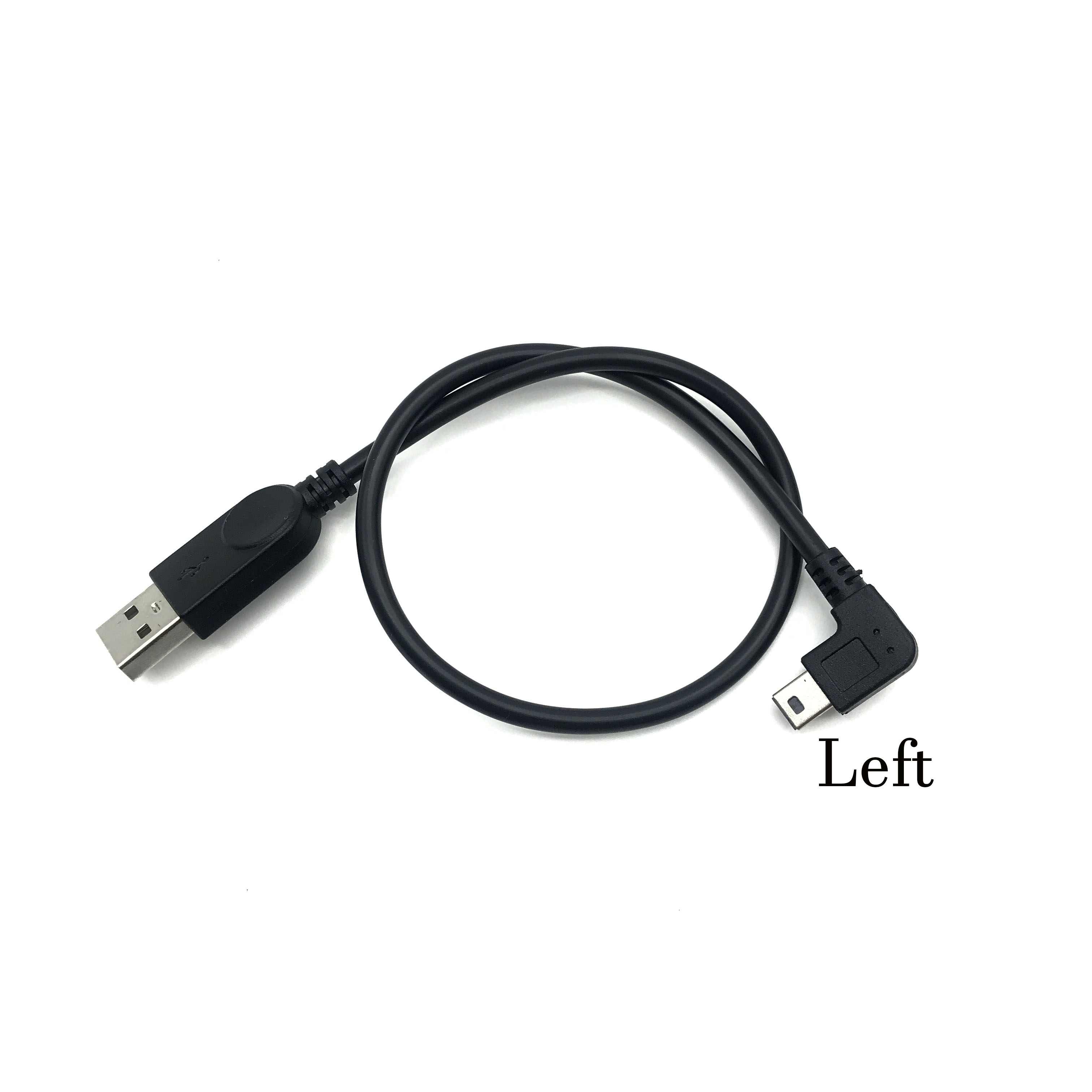 Usb 2.0 Male Naar Mini Usb Up Down Links Haaks 90 Graden Kabel 0.25M 0.5M Voor Camera MP4 Tablet: Oranje / 1.5M
