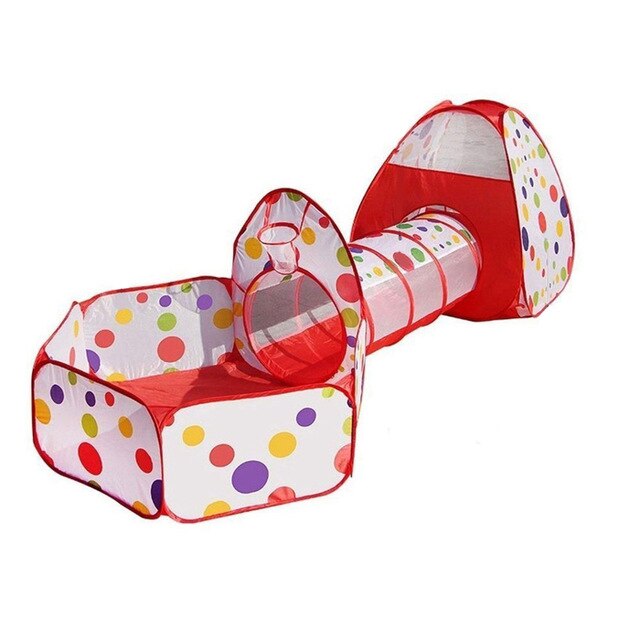 3 In 1 Draagbare Kinderen Tent Kinderen Spelen Spel Huis Oceaan Ballenbad Kinderen Tipi Tenten Kruipen Tunnel Zwembad Bal baby Play Tenten: B