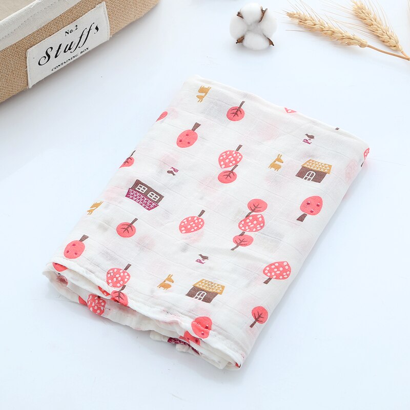 Redo lager 120*110cm nyfödd ekologisk bomull bambu babyfilt muslin swaddle wrap matning burpy handduk muslin stor blöja: Grön