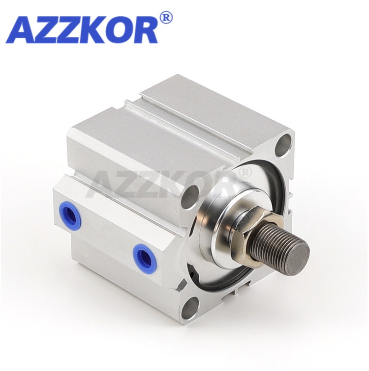 Azzkor SDA-B Pneumatische Dunne-Tpye Air Cilinder Kleine Buitendraad Pneumatisch Gereedschap 25 Boring Naar 5 10 15 20 25 30 35 40 45 50 55 60Mm