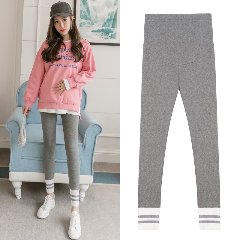 622 # calças para grávidas primavera outono algodão ajustável cintura elástica barriga suporte calças leggings maternidade calças para grávidas