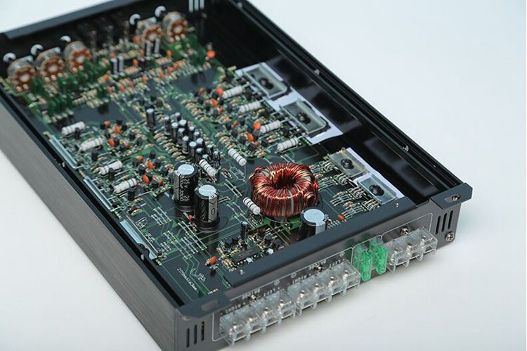 4CH High powerful class AB audio Amplifier, best stereo RMS 4x100 watts car acoustic amplifier