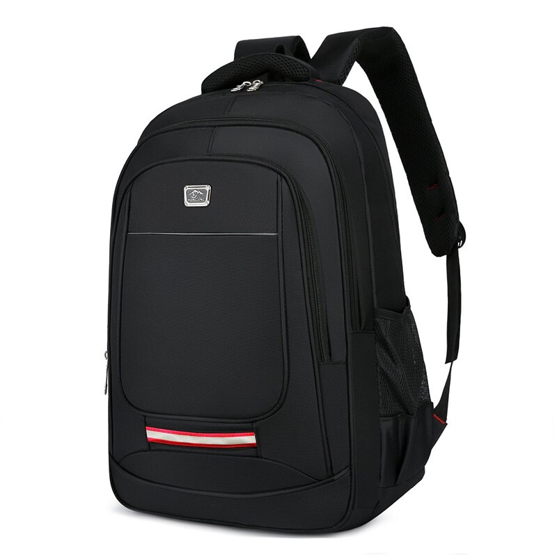 Large Capacity Waterproof Backpack Man Stylish Solid Color School Bags Travel Backpacks Multi-functional Laptop Bag For Men: Style 3