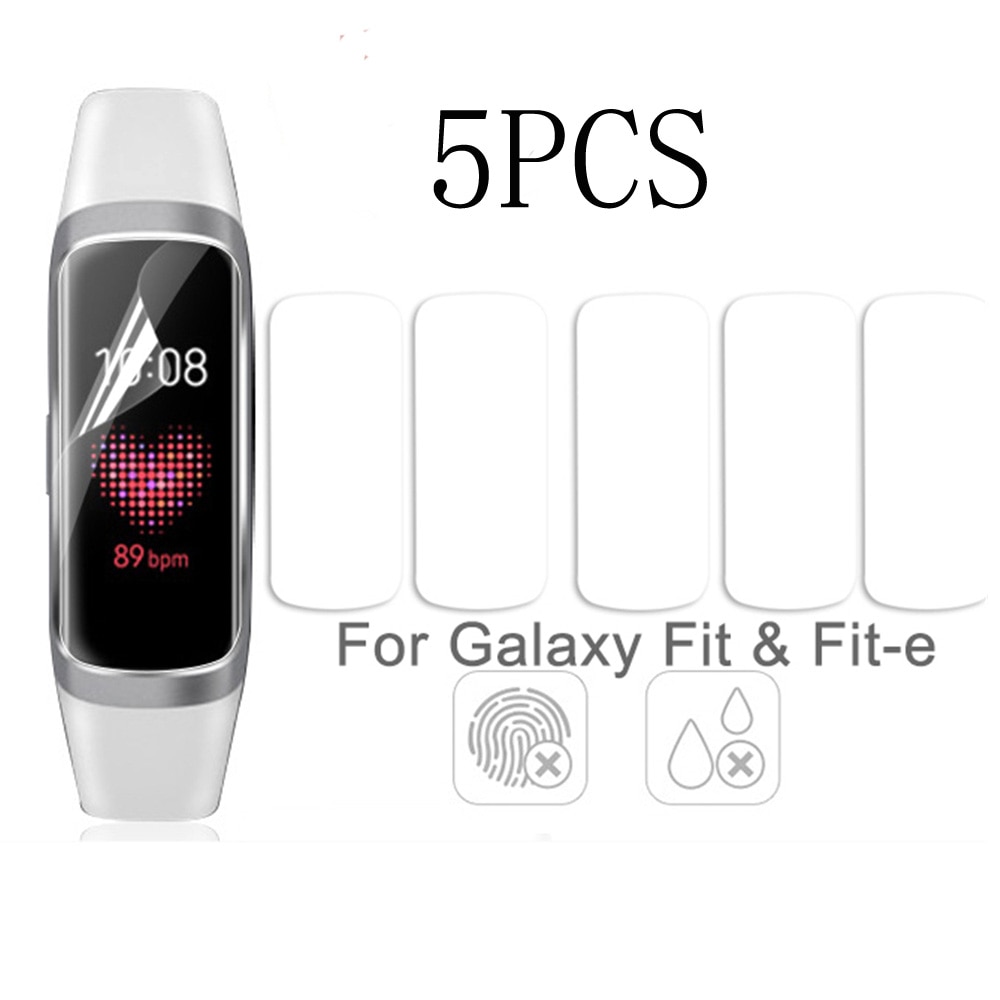 5 Pcs Zachte Ultra Dunne Film Guard Voor Samsung Galaxy Fit & Fit E Clear Screen Protector Voor Galaxy Fit E Anti-Kras Tpu Film