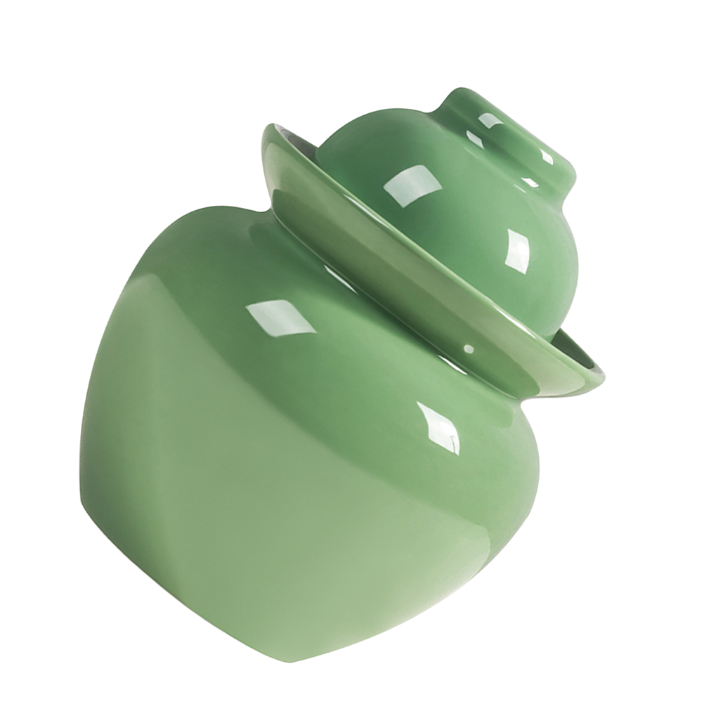 Traditional Pickle Jar Ceramic Pickle Container Fermentation Jar with Lid