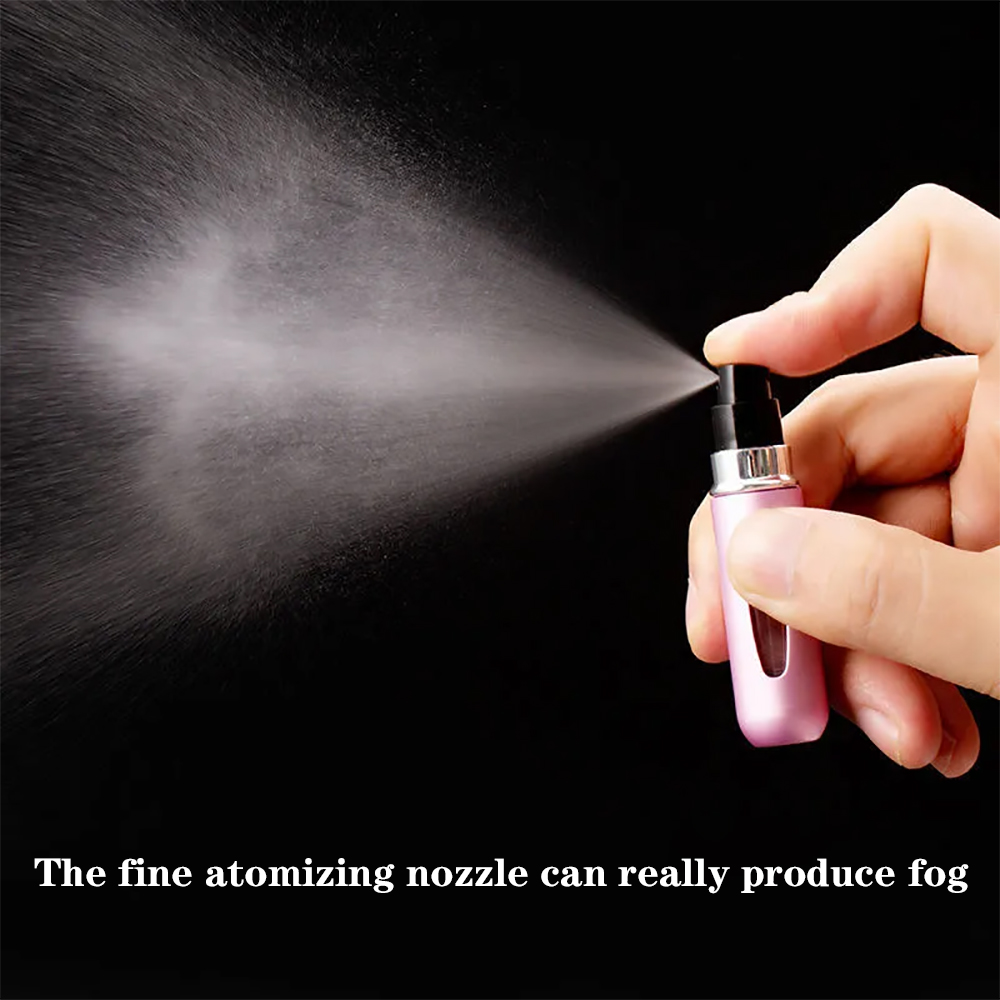 8/5 ml Parfümzerstäuber, tragbarer Flüssigkeitsbehälter für Kosmetika, Reisen, Mini-Aluminium-Spray, Alkohol, leere nachfüllbare Flasche