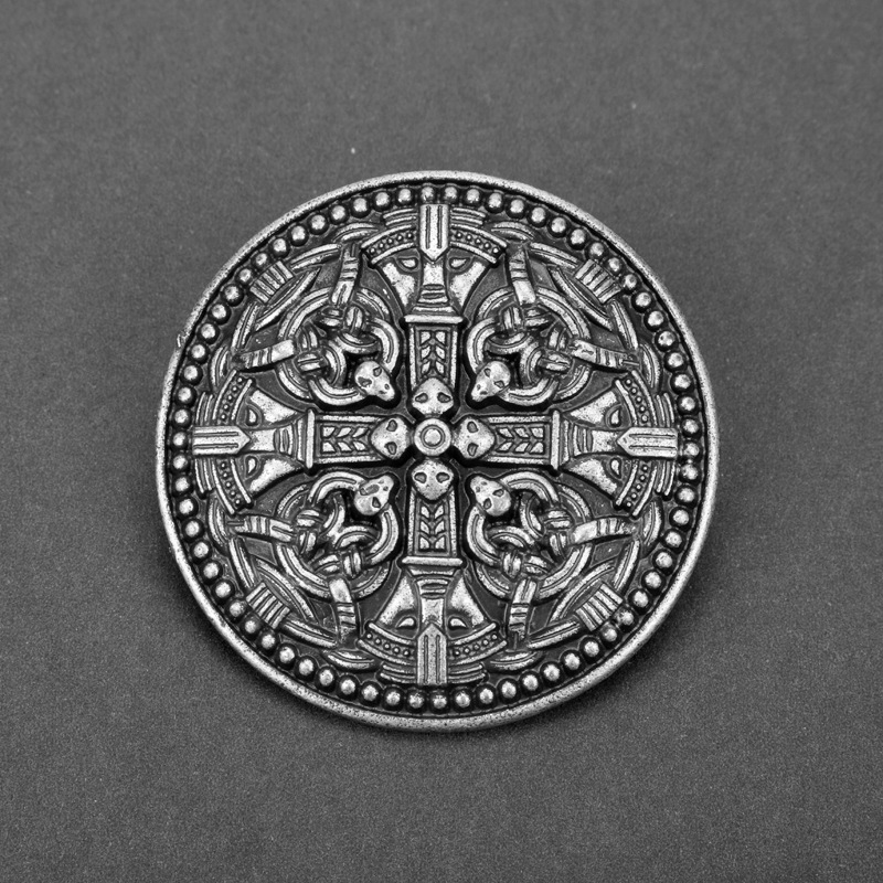 Broches de escudo vikingo, Pin Vintage, insignia, Pin para capa Medieval nórdica, baratijas, bufandas, broche, alfileres redondos para el pecho