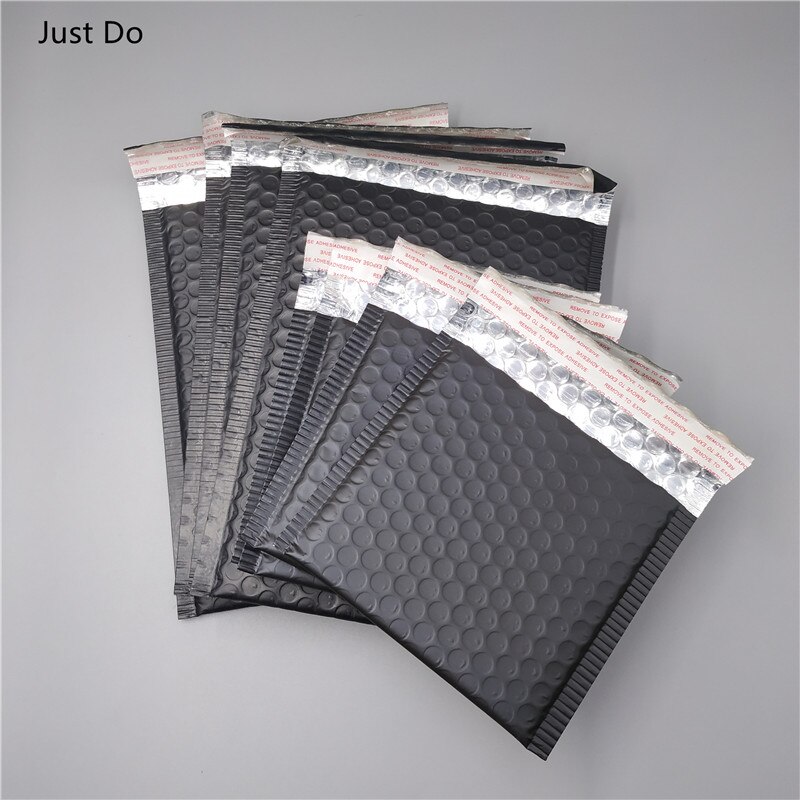 20*25cm 20pcs Black bubble bags Matte Bubble Mailer Poly Mailing Bags Envelopes with Bubble Packaging