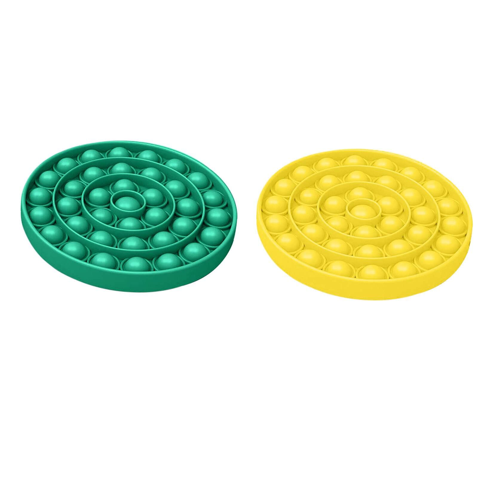 2pcs Push Pop Bubble Fidget Toys Pop It Anti-stress Pop It Stress Toy Pop Figet Toy Pop It Fidget Stress Decompression Toys
