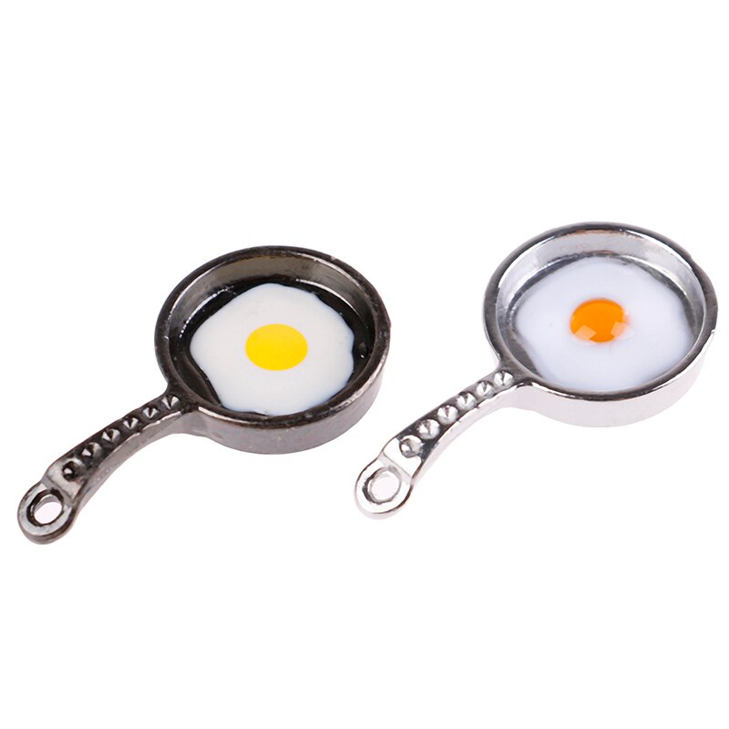 1/12 Scale Dollhouse Miniature Frying Egg Pans for 12th Dolls House Kitchen Accessories Doll House Decor