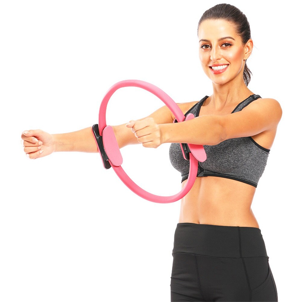 1Pcs Pilates Ring Superieure Yoga Cirkel Power Weerstand Oefening Cirkel Fitness Dual Grip Ring Voor Toning Dijen Abs Benen