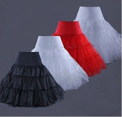Short Wedding Petticoats for Wedding Dress Black crinoline girls enaguas novia underskirt rockabilly petticoat jupon mariage
