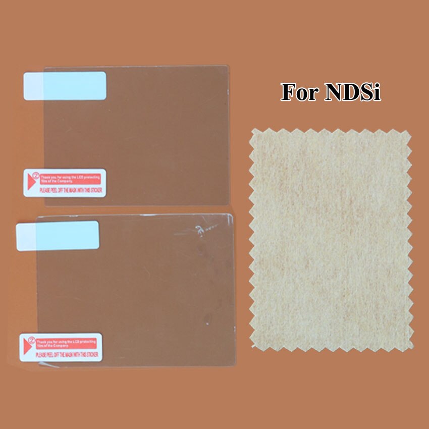 JCD Film de protection transparent inférieur supérieur pour Nintend NDS DSi NDSi XL LL NDSL DS Lite peau de protection d'écran LCD avec emballage: Violet clair