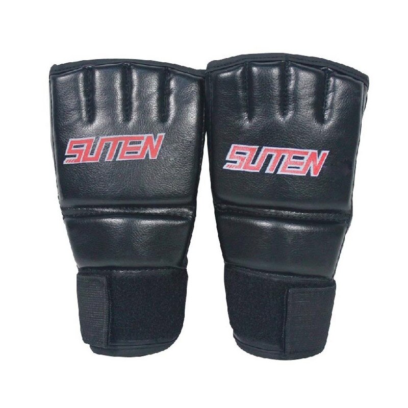 Pu Leather MMA Muay Thai Training Punching Bag Mitts Sparring Boxing Gloves Gym LDF668