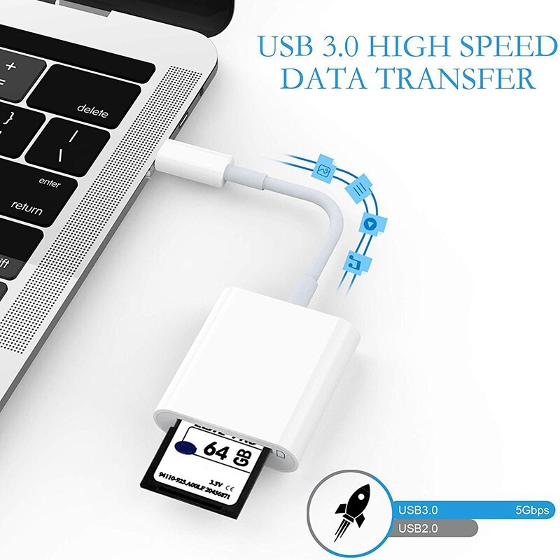 Type-C 2-In-1 USB C to TF/Micro- SD Card Reader OTG USB-C Smart Memory Card Reader Adapter for Smart Phone