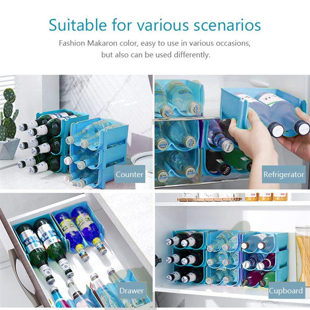 Keuken Organisator Blikjes Bier Tank Koelkast Organizer Koelkast Drank Opbergdoos Wijn Fles Anti-val Storage Rack Holder