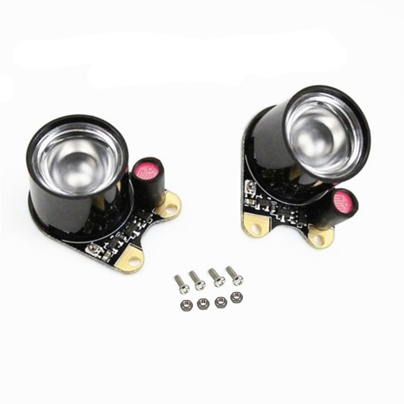 2 pièces 3W framboise Pi lumière LED infrarouge pour framboise Pi 3 zéro W caméra de Vision nocturne Fisheye caméra grand Angle